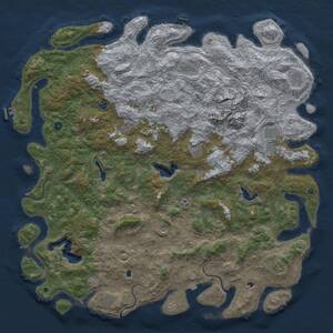 Thumbnail Rust Map: Procedural Map, Size: 5952, Seed: 13825, 17 Monuments
