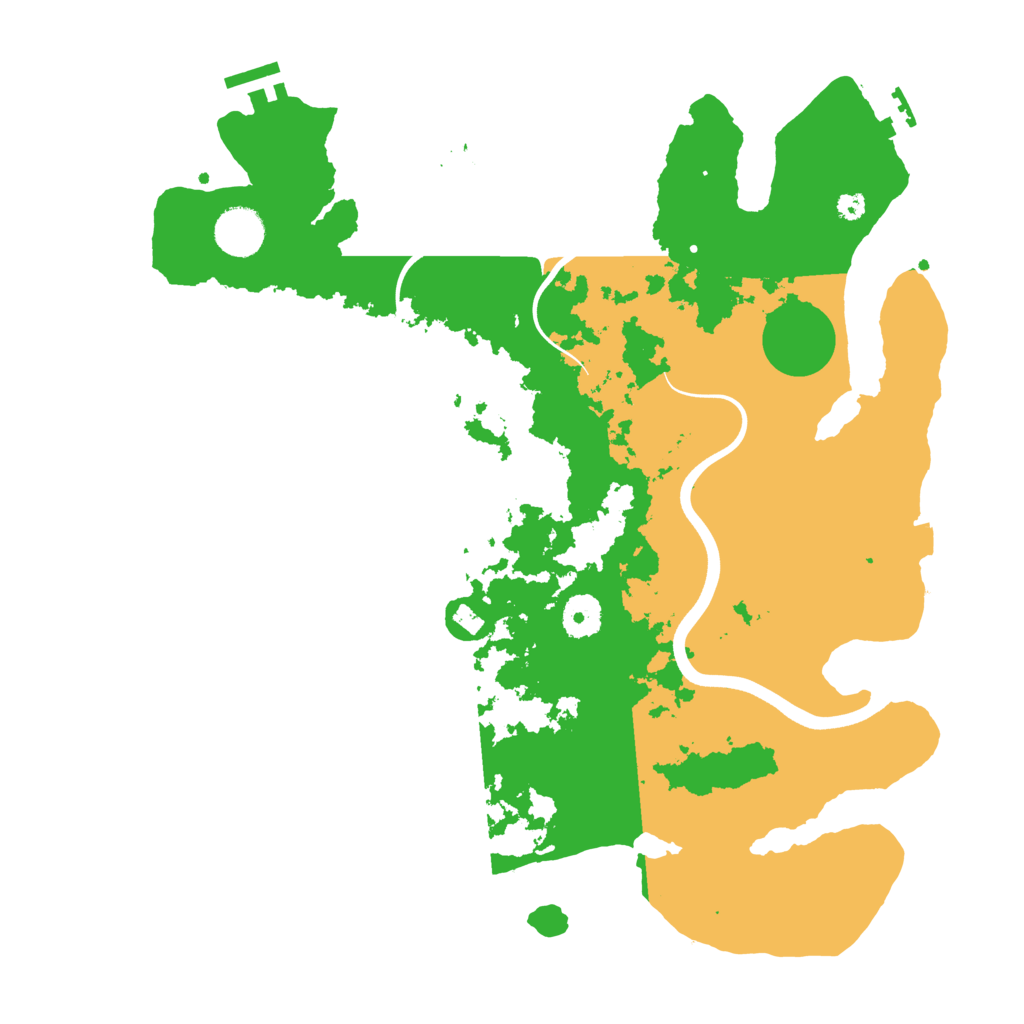 Biome Rust Map: Procedural Map, Size: 3700, Seed: 581929443