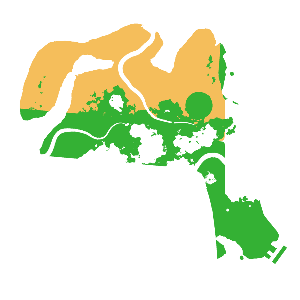 Biome Rust Map: Procedural Map, Size: 3000, Seed: 15164