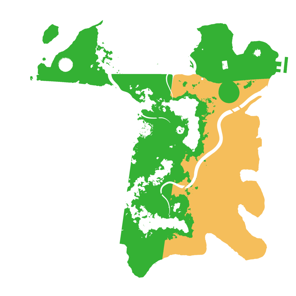 Biome Rust Map: Procedural Map, Size: 3750, Seed: 1360204954