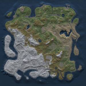 Thumbnail Rust Map: Procedural Map, Size: 4250, Seed: 26735049, 16 Monuments