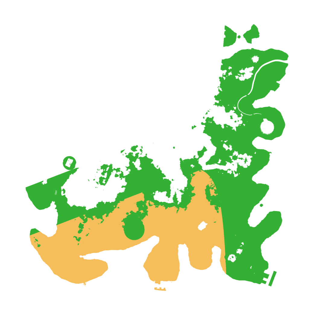 Biome Rust Map: Procedural Map, Size: 4000, Seed: 45635