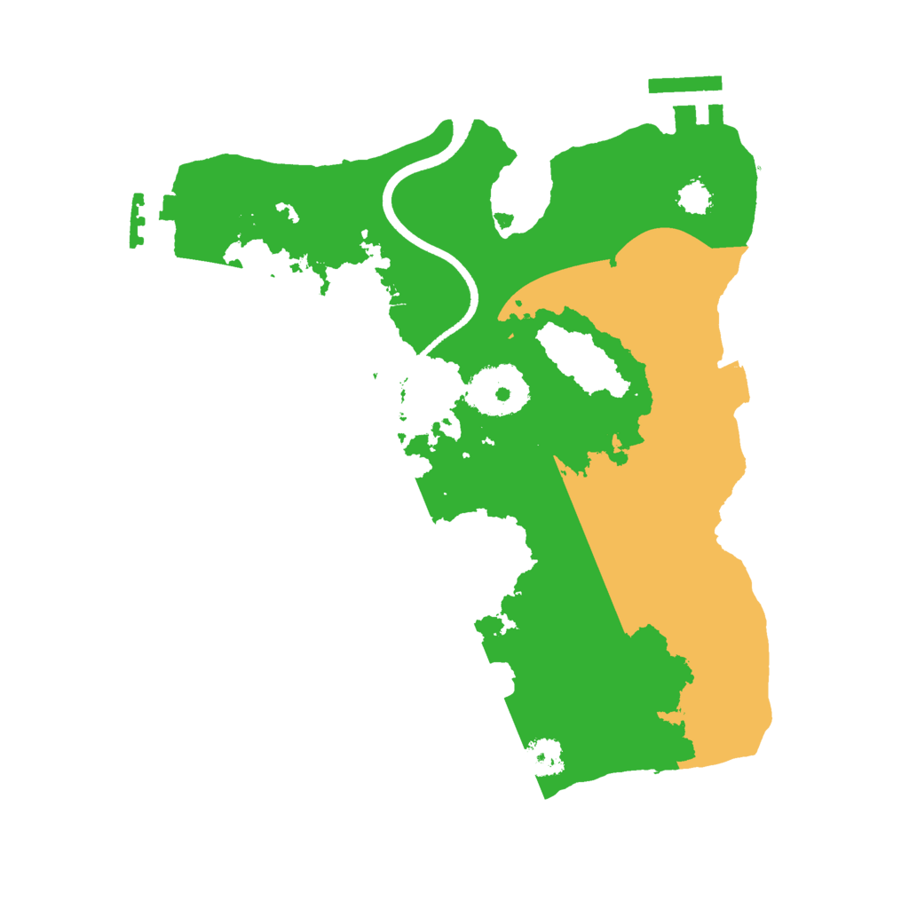Biome Rust Map: Procedural Map, Size: 2500, Seed: 1440071172