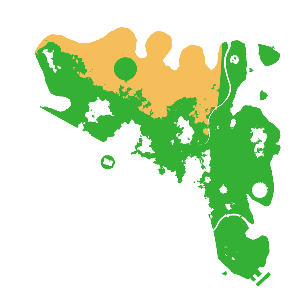 Biome Rust Map: Procedural Map, Size: 3500, Seed: 9376234