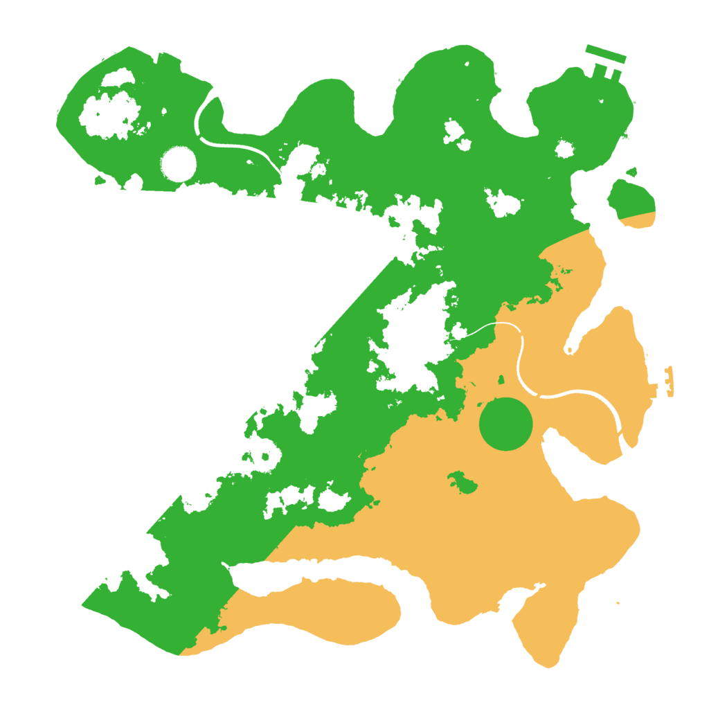 Biome Rust Map: Procedural Map, Size: 3500, Seed: 2088204673