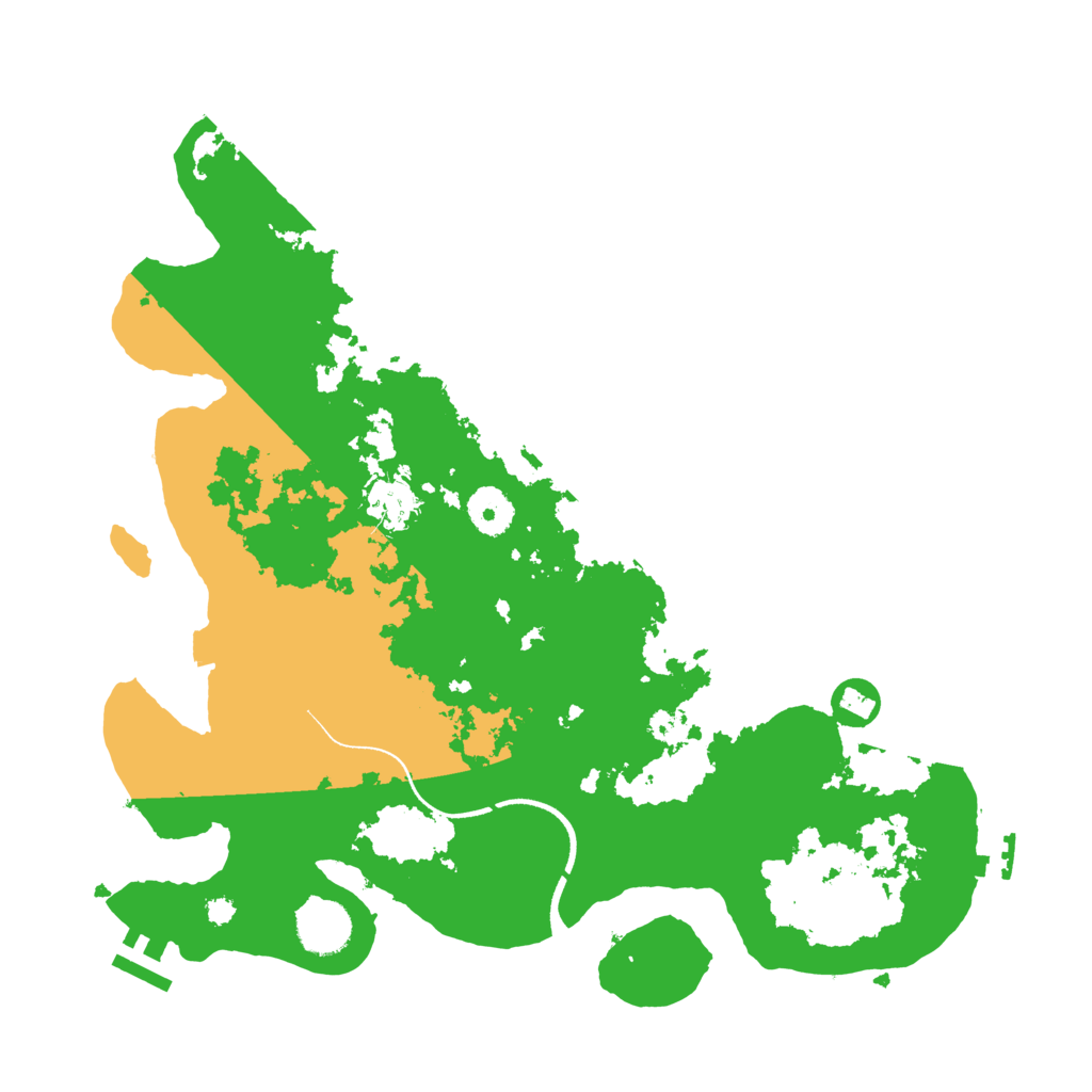 Biome Rust Map: Procedural Map, Size: 3550, Seed: 42069