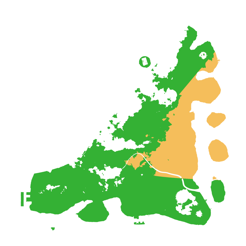 Biome Rust Map: Procedural Map, Size: 3500, Seed: 1321585