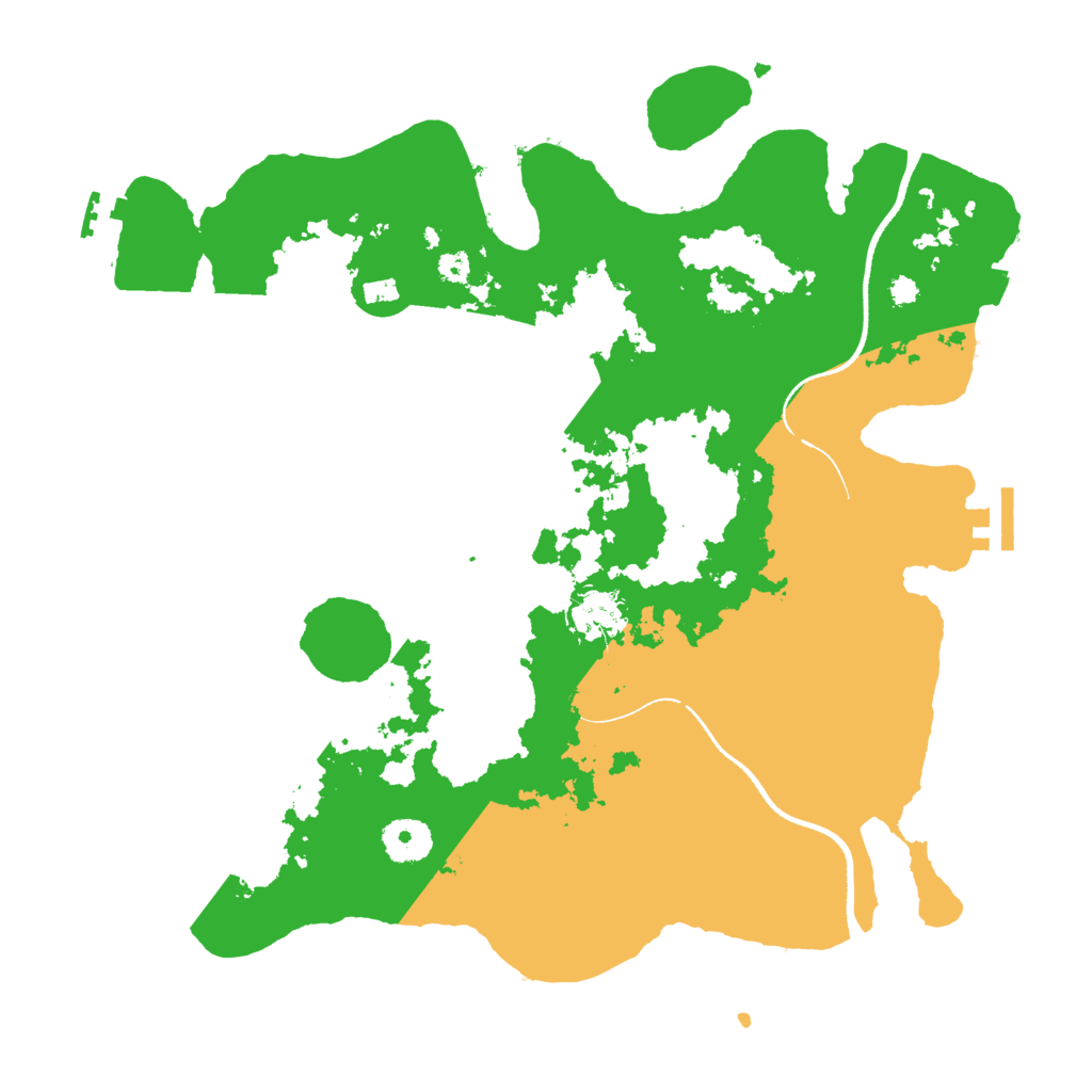 Biome Rust Map: Procedural Map, Size: 3500, Seed: 103485590