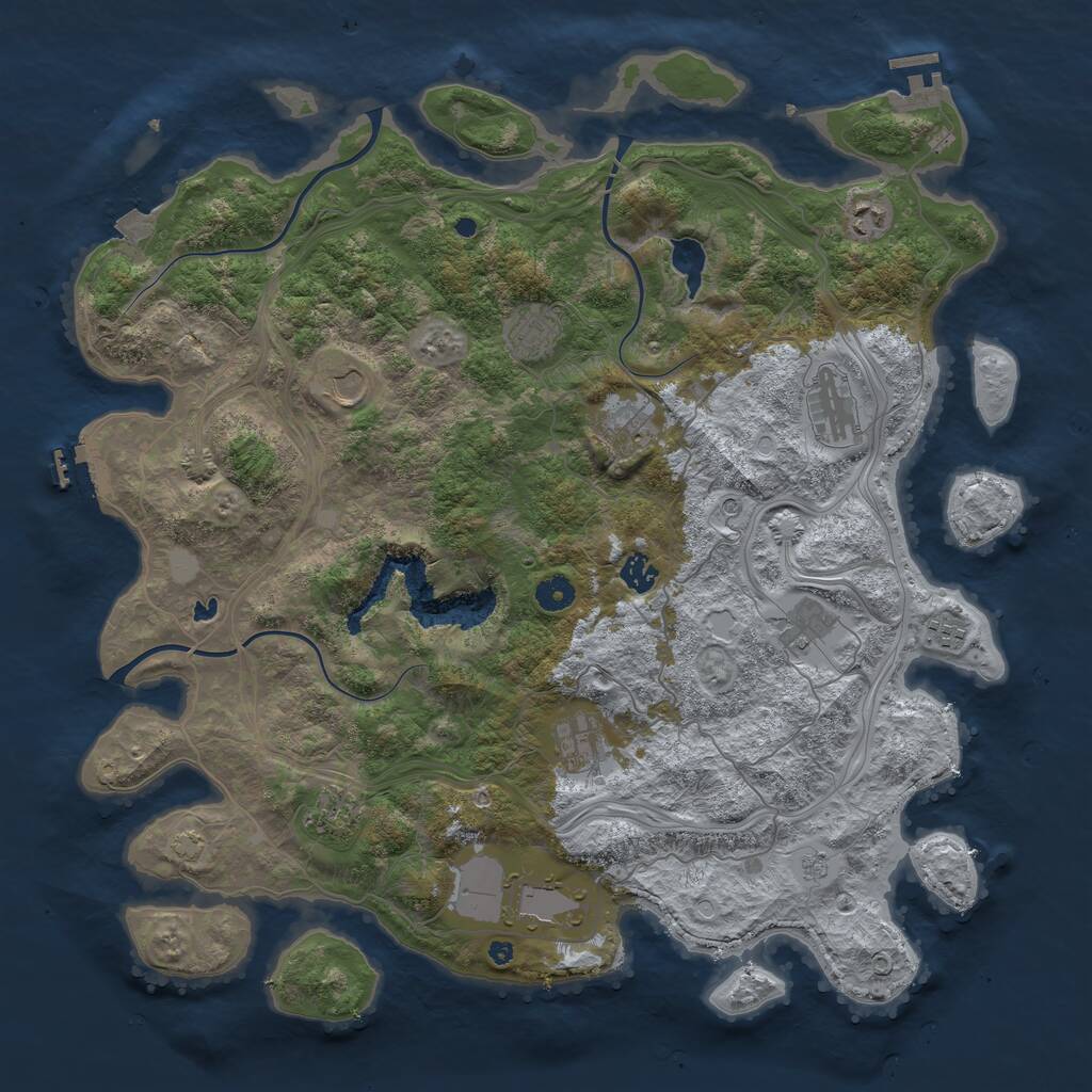 Rust Map: Procedural Map, Size: 4411, Seed: 12938, 17 Monuments