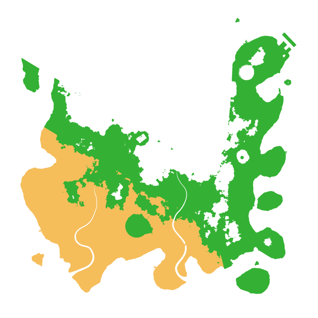 Biome Rust Map: Procedural Map, Size: 3700, Seed: 299984097