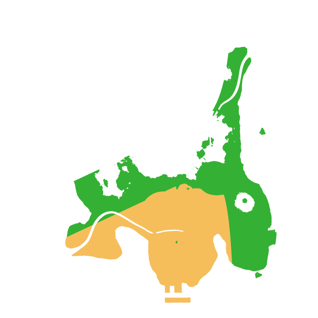 Biome Rust Map: Procedural Map, Size: 2500, Seed: 1849408625
