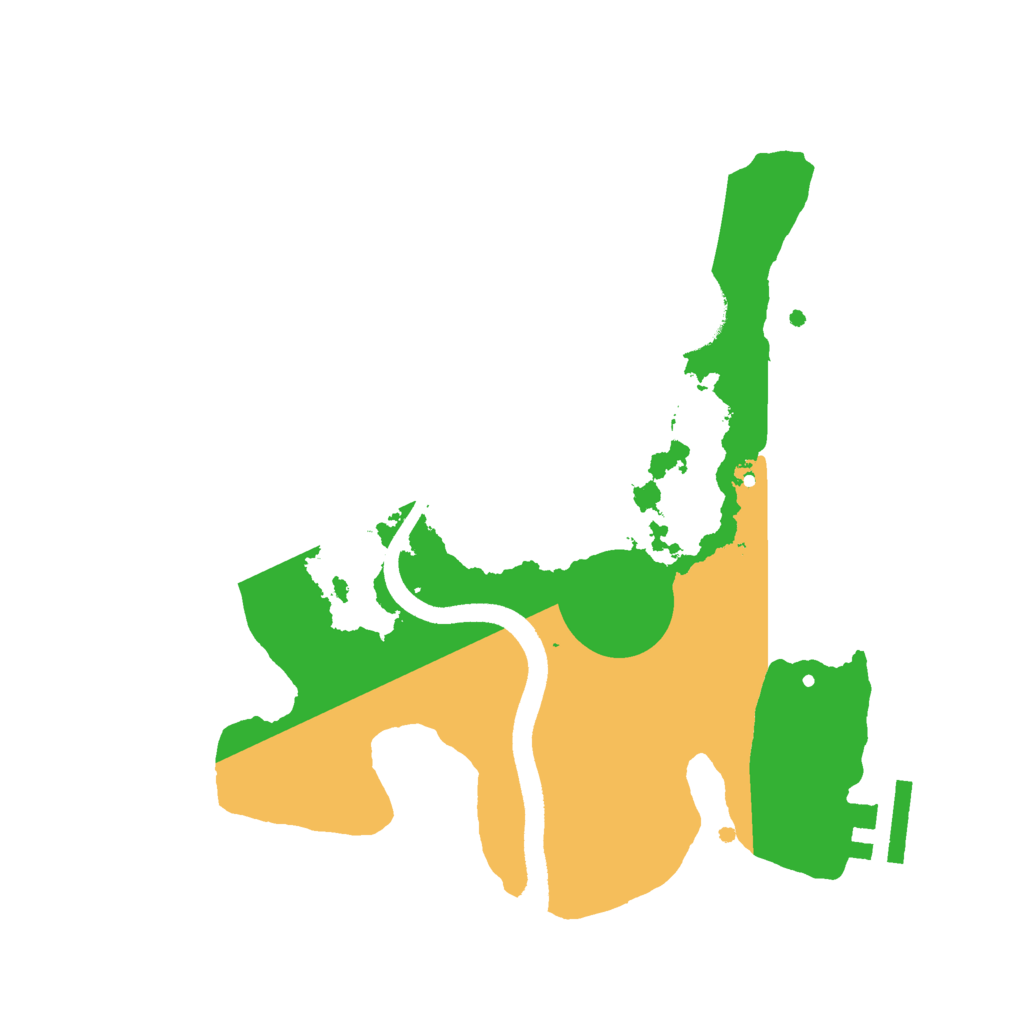 Biome Rust Map: Procedural Map, Size: 2500, Seed: 1849408625