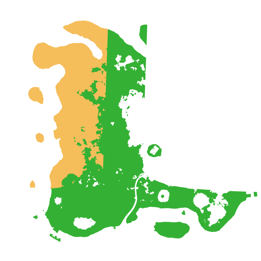 Biome Rust Map: Procedural Map, Size: 3200, Seed: 672727573