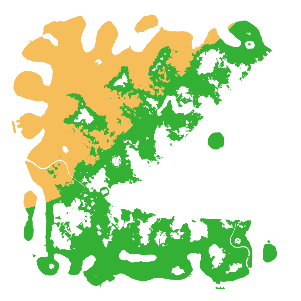 Biome Rust Map: Procedural Map, Size: 5000, Seed: 51669