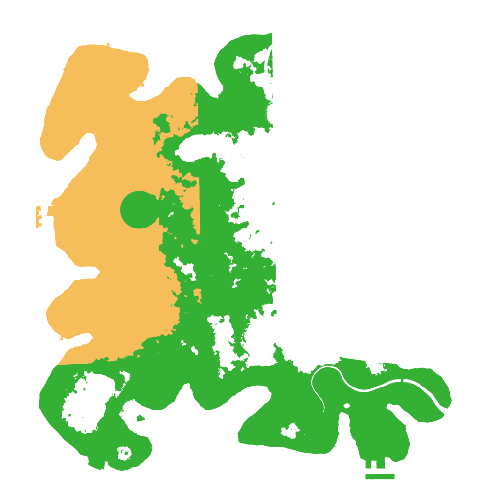 Biome Rust Map: Procedural Map, Size: 3500, Seed: 2147483644