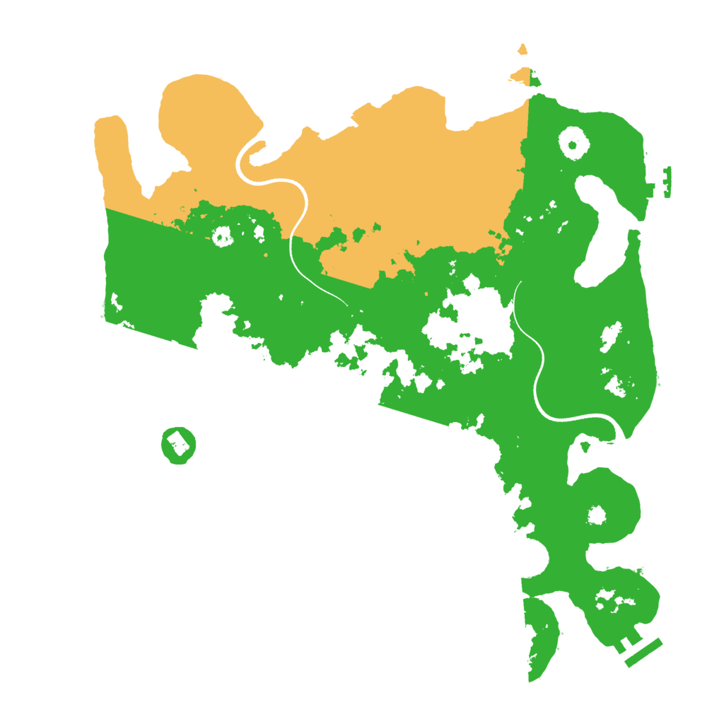Biome Rust Map: Procedural Map, Size: 3500, Seed: 1566097795