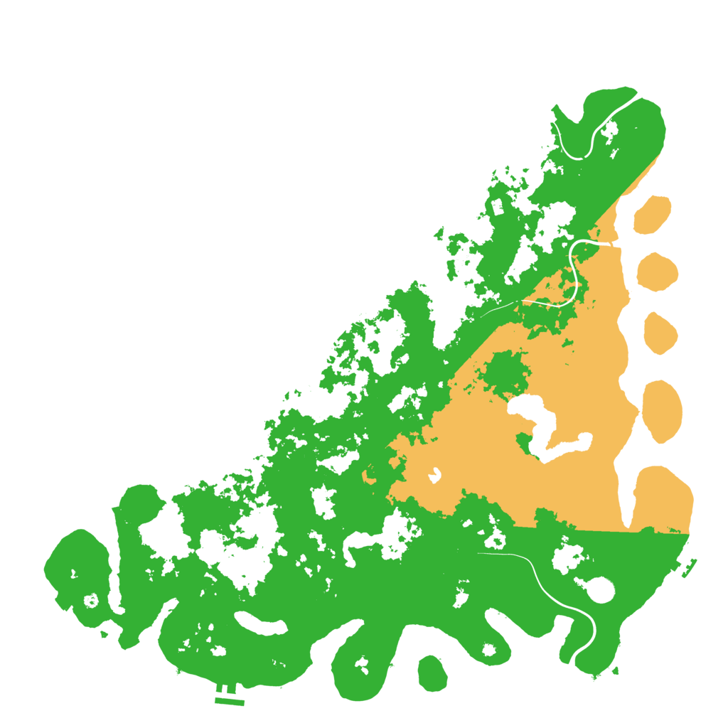 Biome Rust Map: Procedural Map, Size: 5000, Seed: 23457542