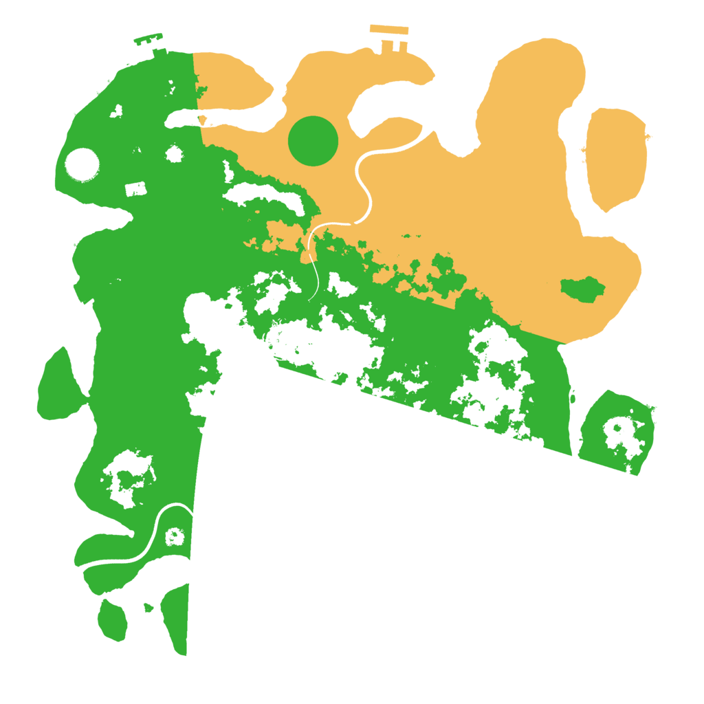 Biome Rust Map: Procedural Map, Size: 3700, Seed: 1779917284