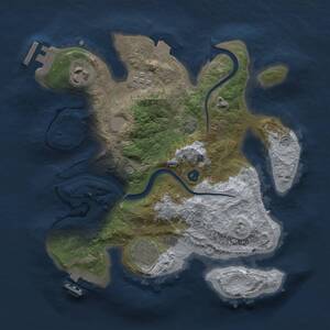 Thumbnail Rust Map: Procedural Map, Size: 2700, Seed: 2452, 8 Monuments