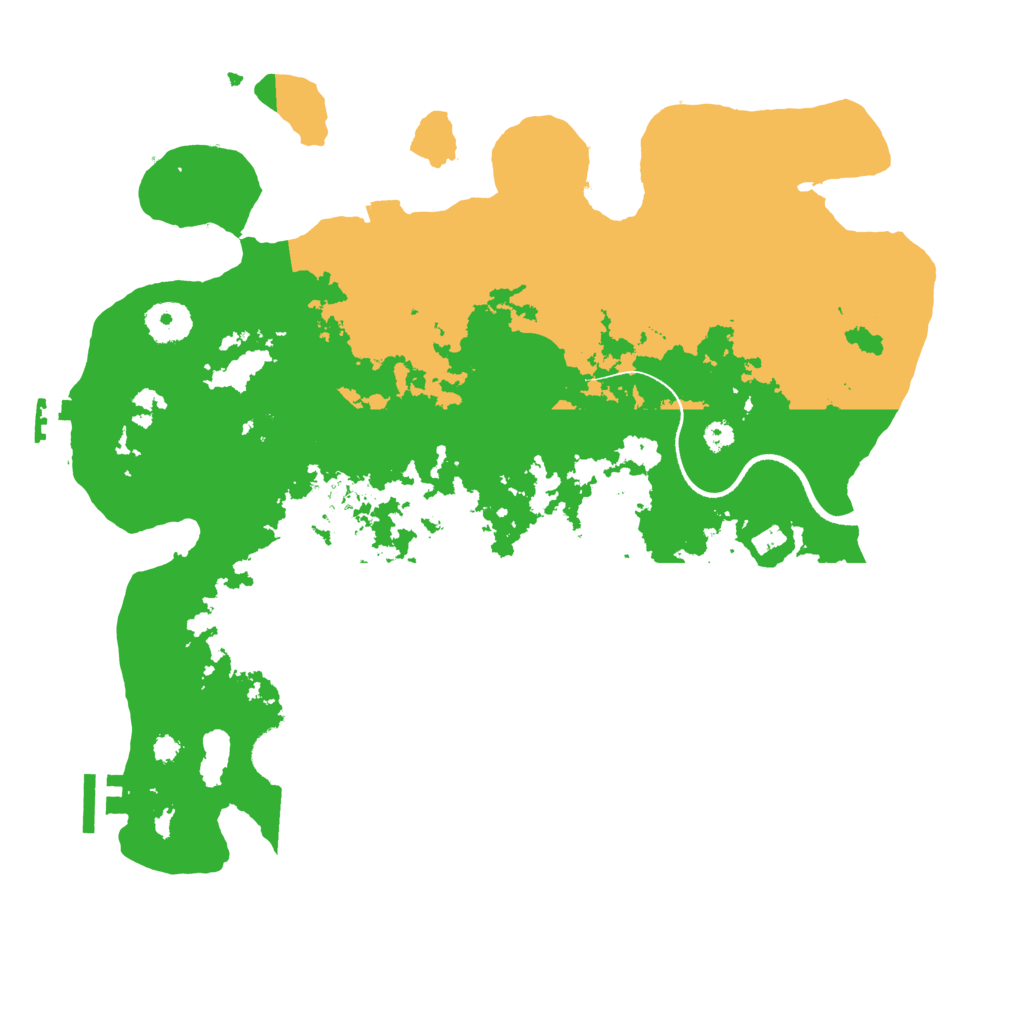 Biome Rust Map: Procedural Map, Size: 3500, Seed: 640850666