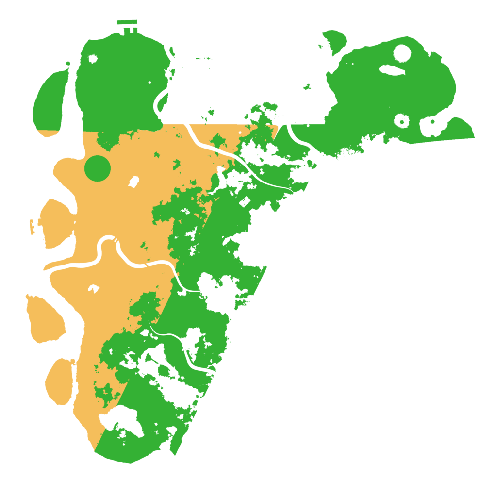 Biome Rust Map: Procedural Map, Size: 5000, Seed: 50003
