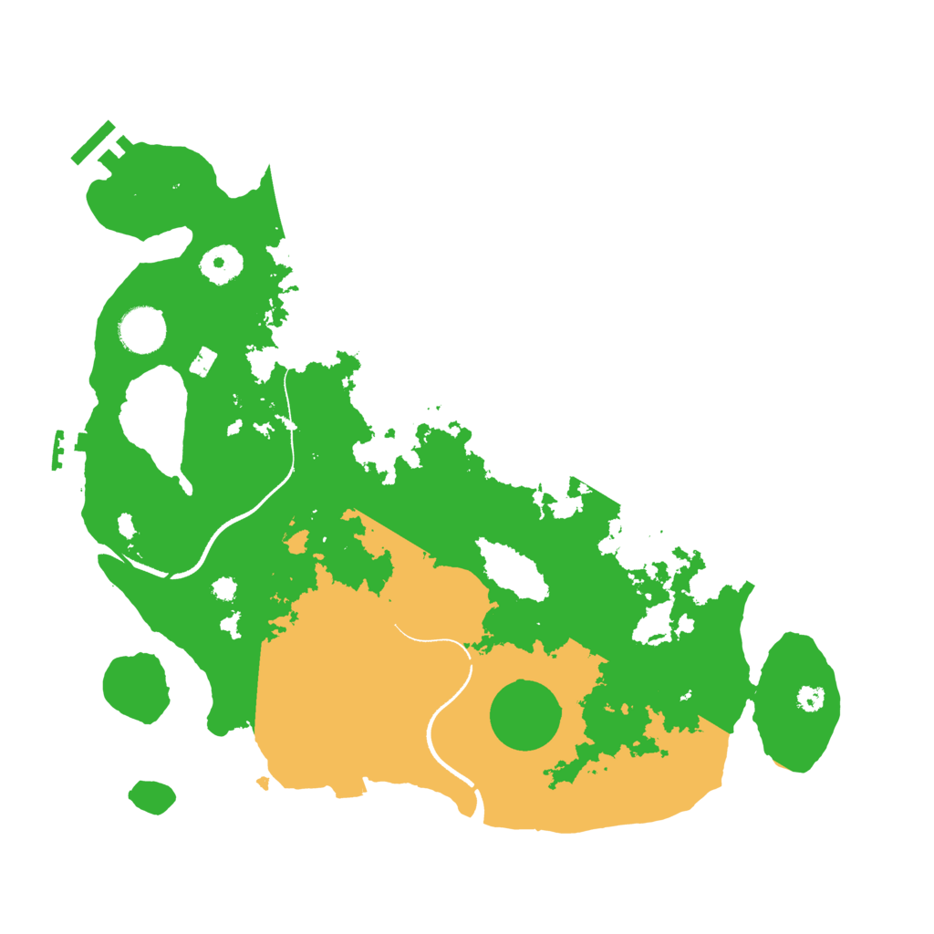 Biome Rust Map: Procedural Map, Size: 3500, Seed: 1462090153