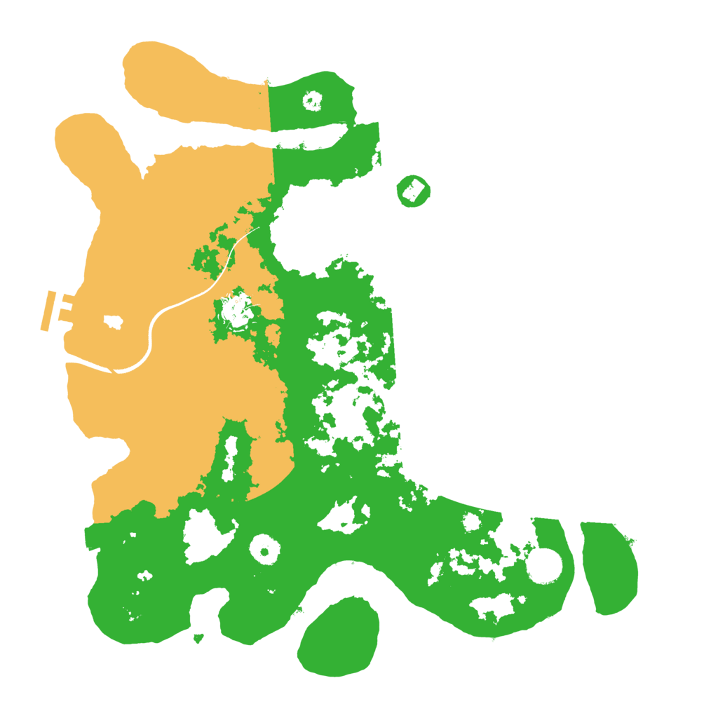 Biome Rust Map: Procedural Map, Size: 3600, Seed: 2106541500