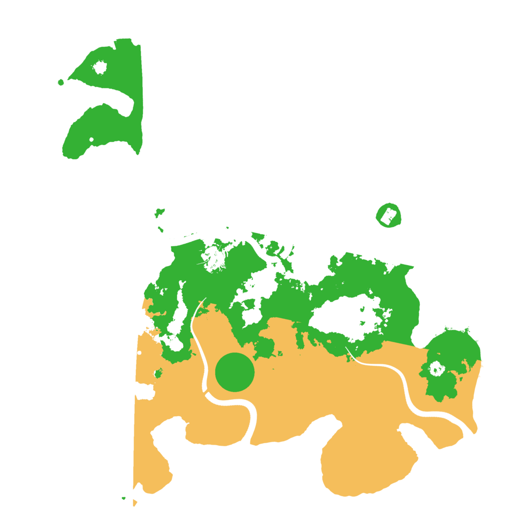 Biome Rust Map: Procedural Map, Size: 3500, Seed: 29001