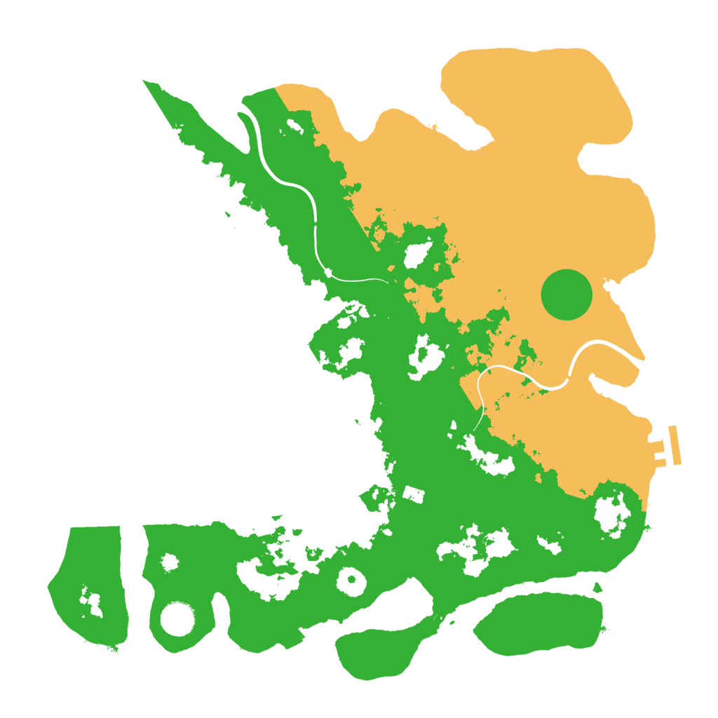 Biome Rust Map: Procedural Map, Size: 3700, Seed: 634086544