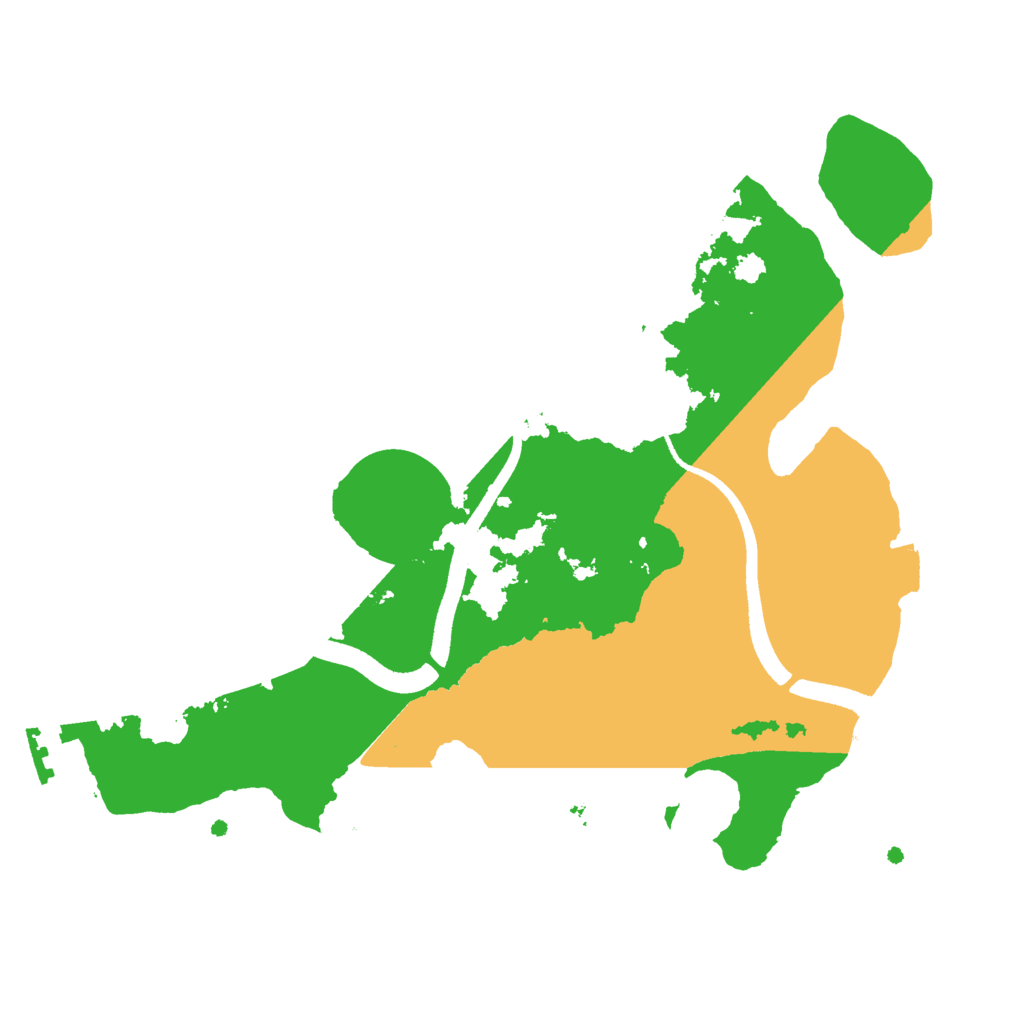 Biome Rust Map: Procedural Map, Size: 2500, Seed: 28475631