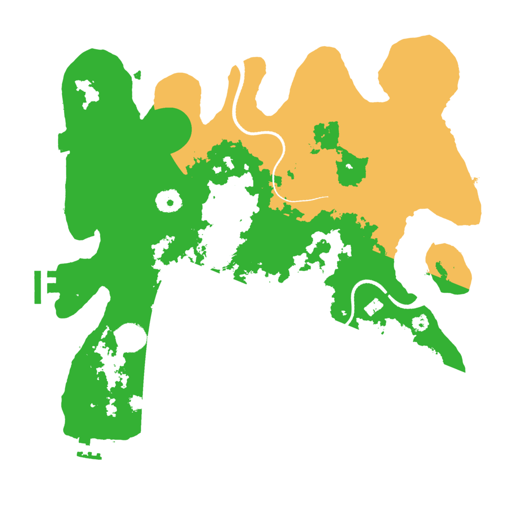 Biome Rust Map: Procedural Map, Size: 3200, Seed: 100297