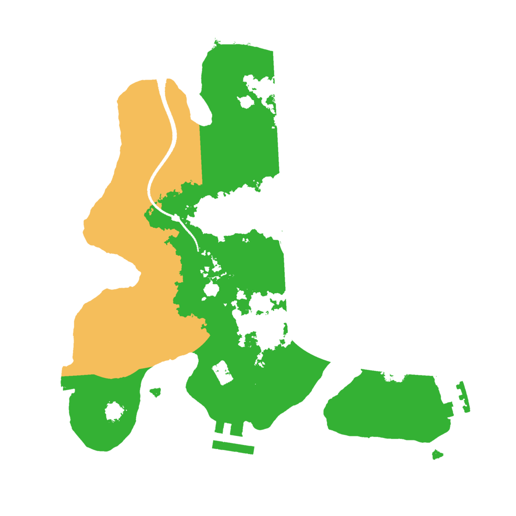 Biome Rust Map: Procedural Map, Size: 2500, Seed: 1229716816