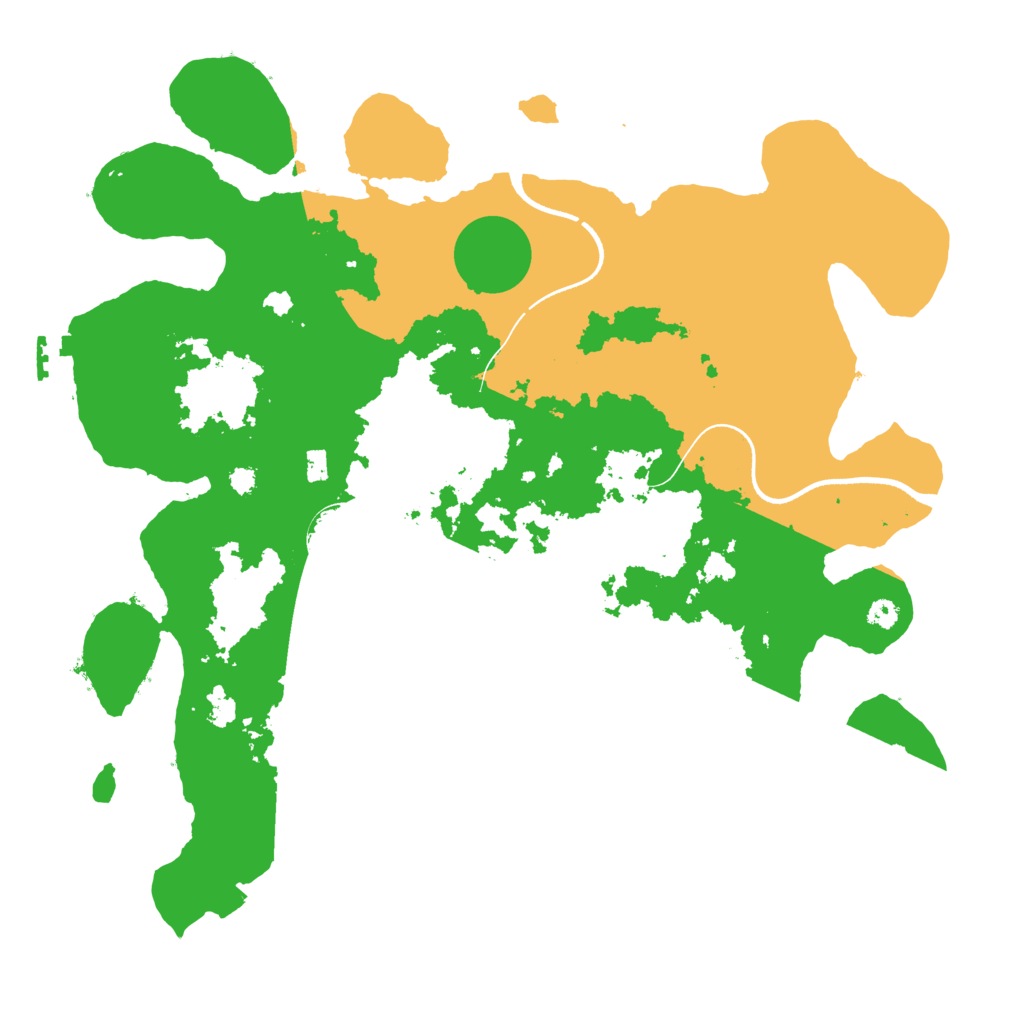 Biome Rust Map: Procedural Map, Size: 3500, Seed: 88025171