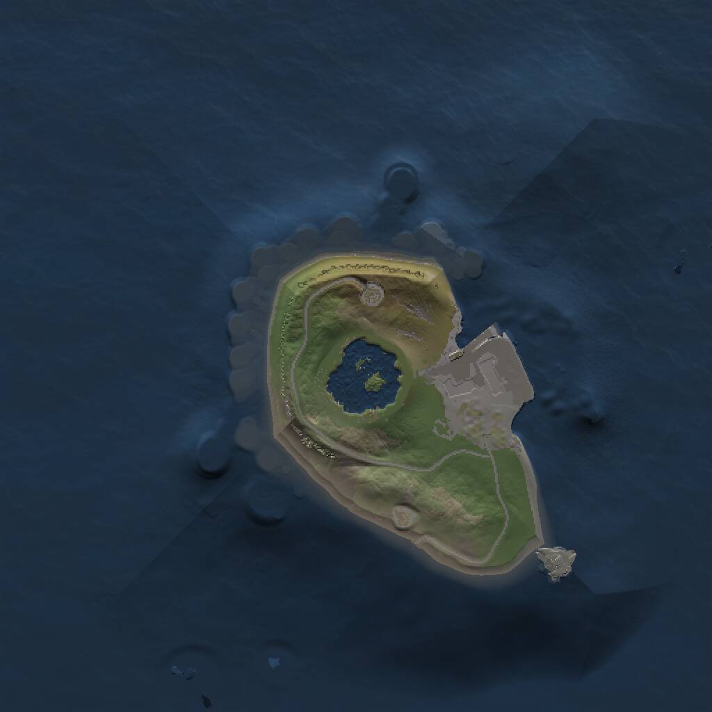 Rust Map: Procedural Map, Size: 1000, Seed: 480616683, 1 Monuments