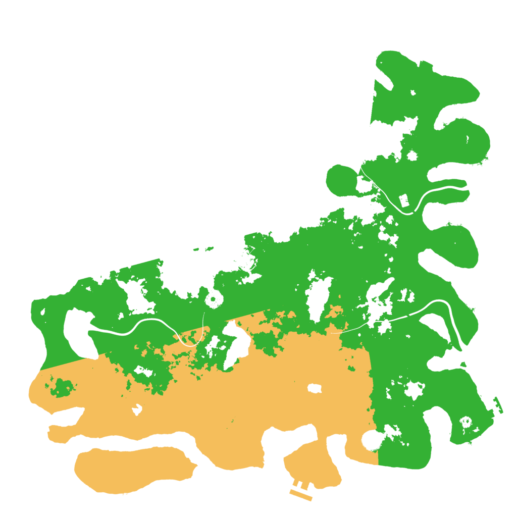 Biome Rust Map: Procedural Map, Size: 4500, Seed: 1166650872
