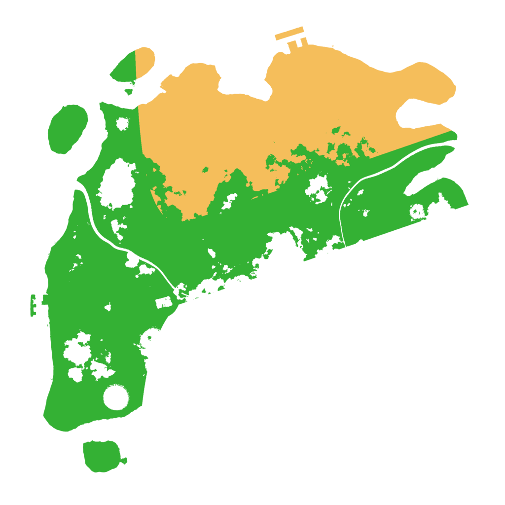 Biome Rust Map: Procedural Map, Size: 3500, Seed: 763109244