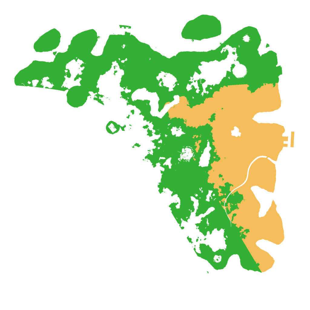Biome Rust Map: Procedural Map, Size: 4000, Seed: 876454