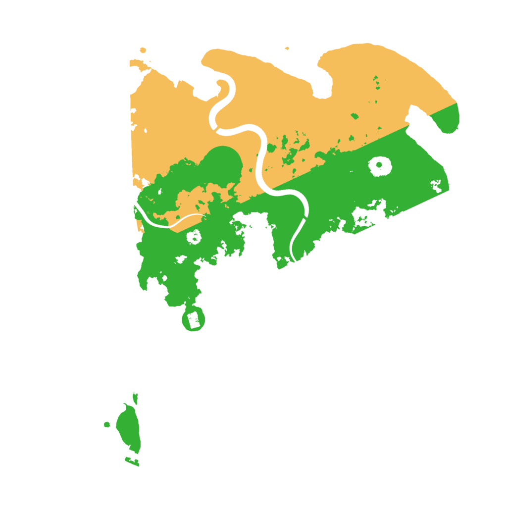 Biome Rust Map: Procedural Map, Size: 3500, Seed: 2097823808