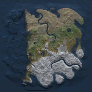 Thumbnail Rust Map: Procedural Map, Size: 3500, Seed: 2097823808, 12 Monuments