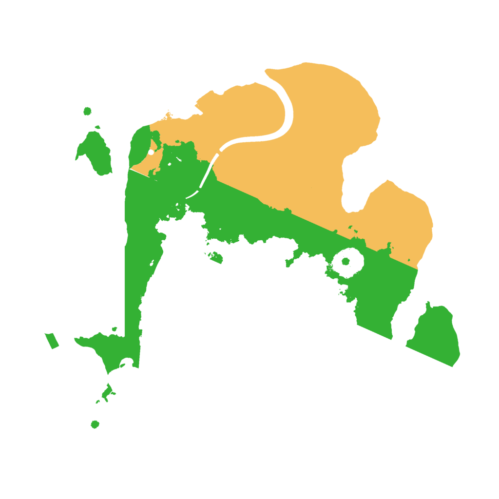 Biome Rust Map: Procedural Map, Size: 2500, Seed: 1023710953