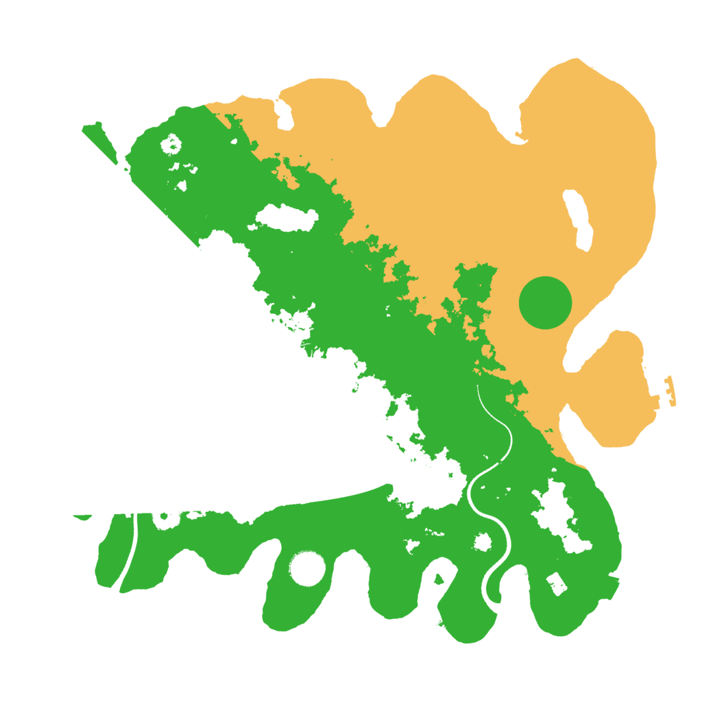 Biome Rust Map: Procedural Map, Size: 3500, Seed: 196596958