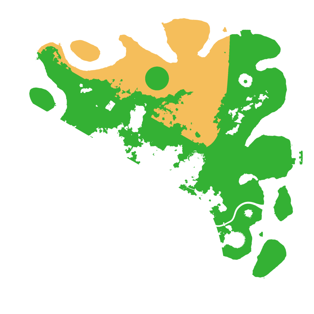 Biome Rust Map: Procedural Map, Size: 3500, Seed: 473939549