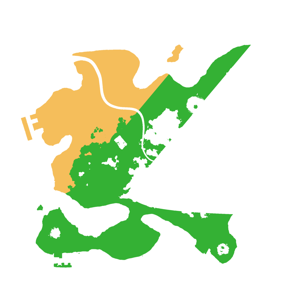 Biome Rust Map: Procedural Map, Size: 2500, Seed: 2147016063