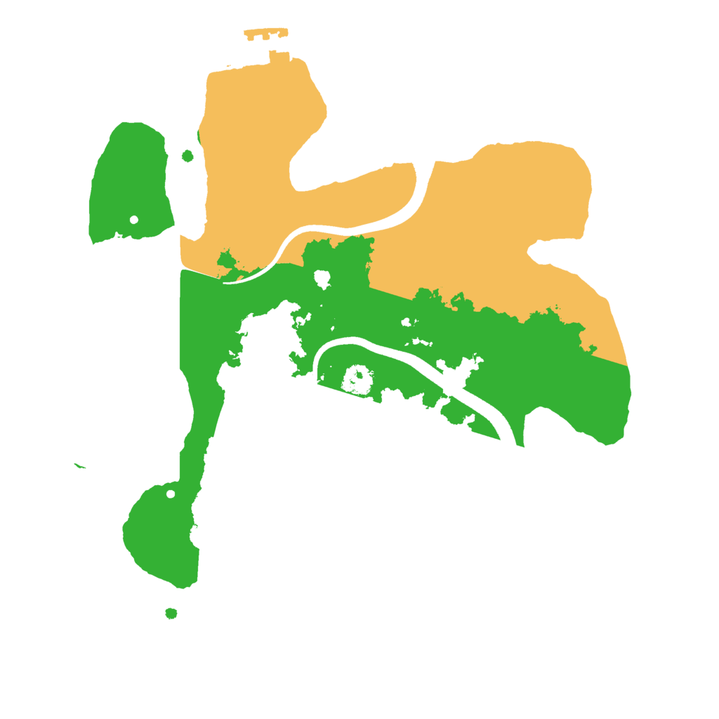 Biome Rust Map: Procedural Map, Size: 2500, Seed: 430255548