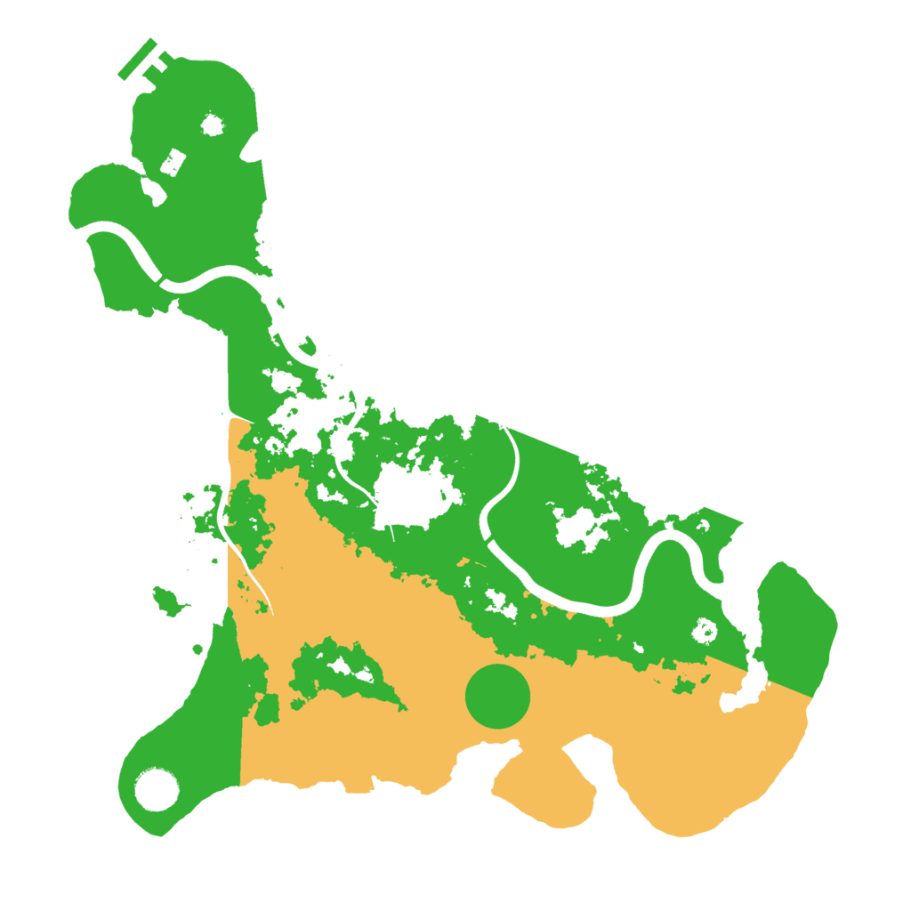 Biome Rust Map: Procedural Map, Size: 3700, Seed: 1170357969