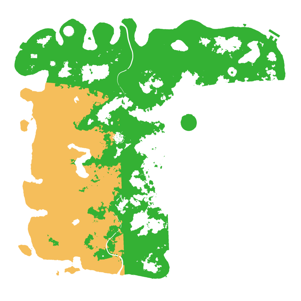 Biome Rust Map: Procedural Map, Size: 5000, Seed: 16468687