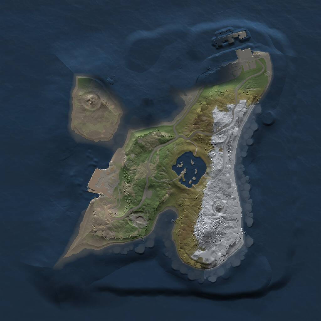 Rust Map: Procedural Map, Size: 1500, Seed: 818513691, 3 Monuments