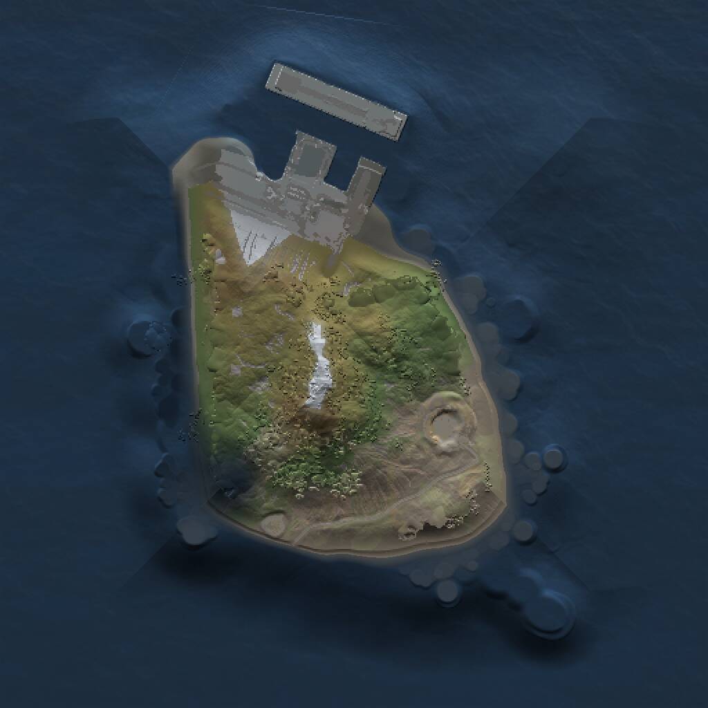 Rust Map: Procedural Map, Size: 1000, Seed: 85695594, 2 Monuments