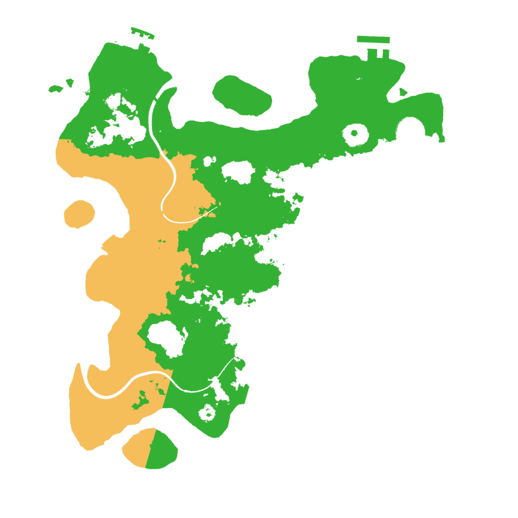 Biome Rust Map: Procedural Map, Size: 3200, Seed: 169961