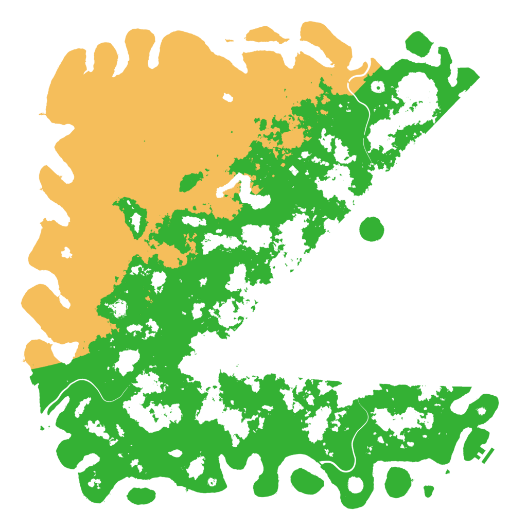 Biome Rust Map: Procedural Map, Size: 6000, Seed: 583037525